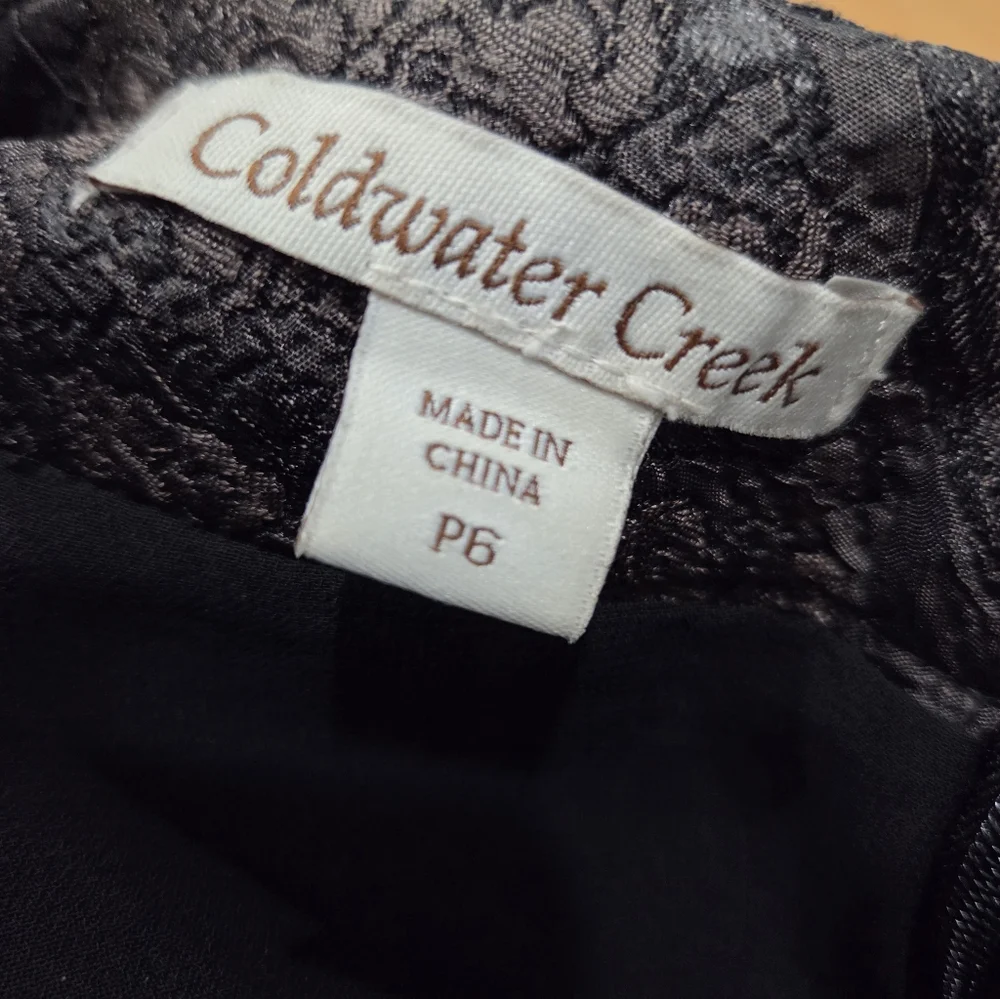 COLDWATER CREEK JACQUARD PRINT PENCIL SKIRT STAR 6P